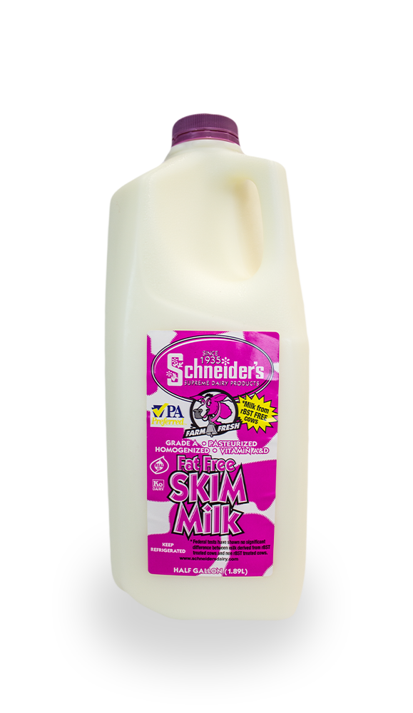 schneider's fat free skim milk